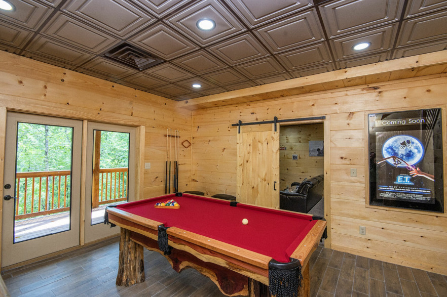 Pool table game room